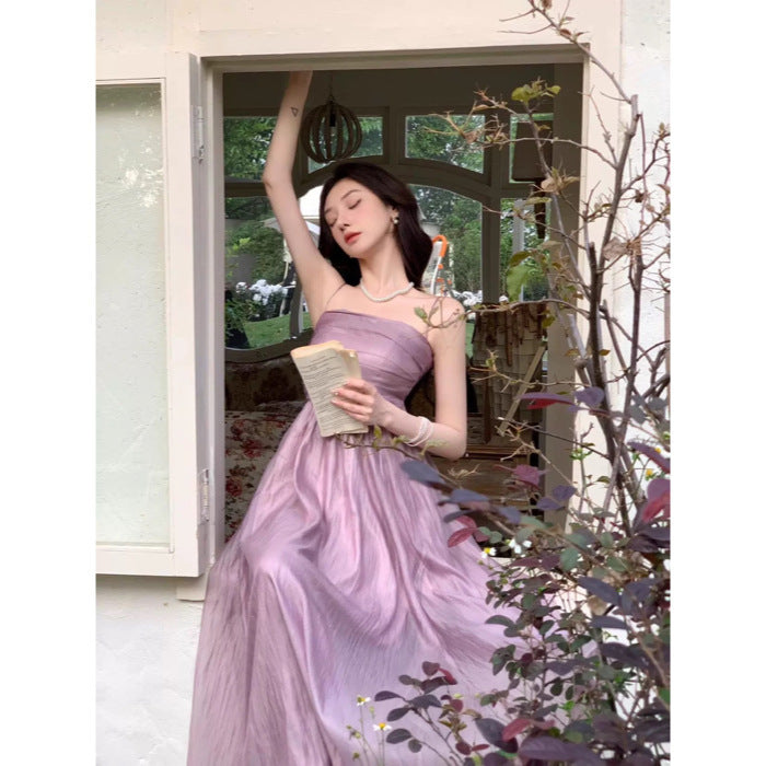 Apricot Bandeau Dress